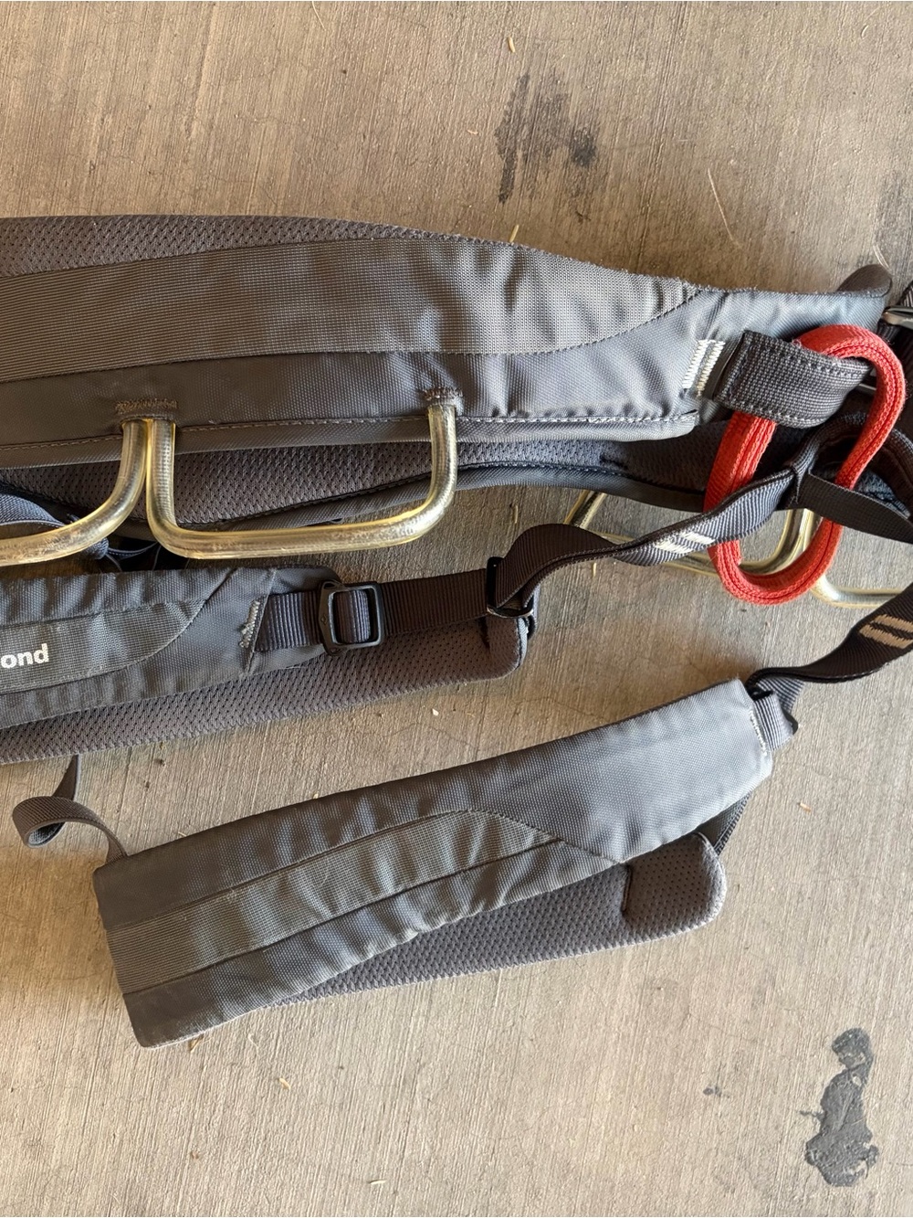 Black Diamond Gray Climbing Harness - men’s Xl